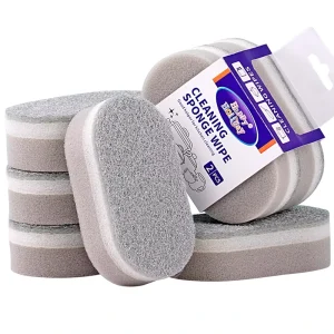 Silver Sprayed Household Kitchen Clean Products Scrub Sponge Scouring Pad