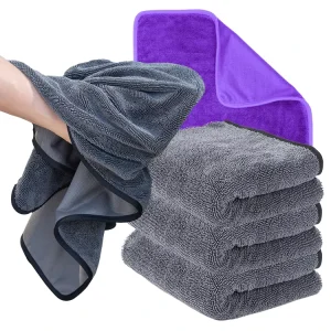 Single Layer Twisted Yarn Kitchen Cleaning Cloth Non Scratch Quick Dry Dish Towel for Drying Wiping