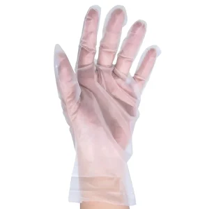 Single Use Anti Chemical Powder Free Comfortable Plastic Film Transparent Food Grade CPE Gloves S-M-L Sizes Whole Individually
