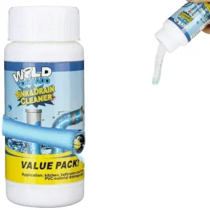 Sink Cleaner Powder Quick Foaming Daily Drain Cleaner for Kitchen and Toilet Pipelines
