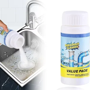Sink and Drain Cleaner Powerful Pipe Unclogging Agent Fast Foaming for Kitchen Toilet and Pipes Cleaning Tool