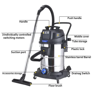Sippon 50L 3000W Hand Held Multi functional Sofa Vacuum Cleaner with Water Filter for Household Upholstery and Car