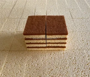 Sisal Cellulose Coconut Sponge Wood Pulp Cotton Biodegradable S Shape Eco Friendly Natural Kitchen Cleaning Scrubber Sponge