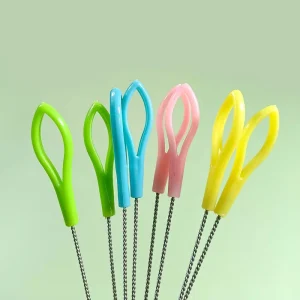 Small Bottle Cleaning Brush Durable Cepillo for Deep Cup Baby Bottle and Straw Cleaning Brush