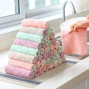 Small Dish Cotton Cleaning Microfiber Kitchen Towels DH9484 Microfiber Kitchen Cleaning Cloths