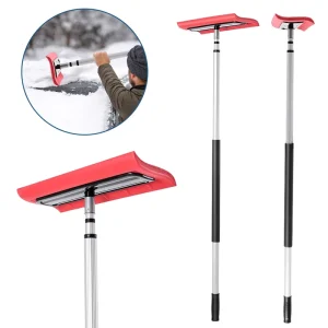 Snow Shovel Tool Telescopic Ceiling Snow Removal Sturdy EVA Brush With Aluminum Pole Household Cleaning