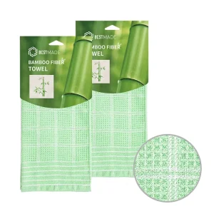 Soft Absorbent Microfiber Bamboo Fiber Dishcloths Kitchen Cleaning Cloth Towels