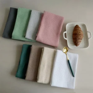 Soft Absorbent Quick Drying Kitchen Hand Dish Cloths Cotton Waffle Weave Dish Towels for Cleaning