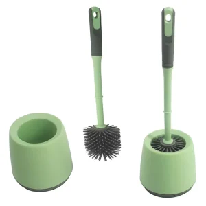 Soft Bathroom Toilet Brush Durable Tpr Cleaning Silicone Toilet Brush With Holder