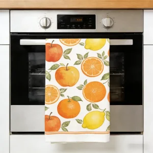 Soft Breathable Custom Design Plain Weave Cotton Tea Towel Highly Absorbent Quick Dry Cleaning Flat Woven Kitchen Tea Dish Towel