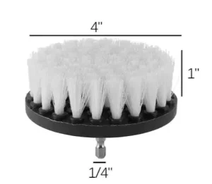 Soft Bristle White Drill Cleaning Brush Set for Carpet Cleaning China