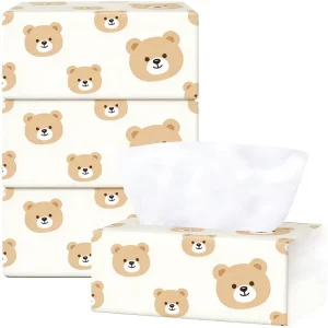 Soft Cleansing Virgin Wood Pulp Facial Tissue No Lint Dust free Eco friendly 13.5gx5ply 130*180mm