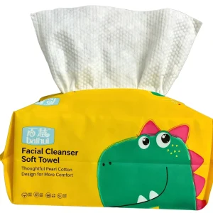 Soft Cotton Face Nonwoven Towels Disposable Wipe for Makeup Removal Facial Cleansing Custom Logo Service