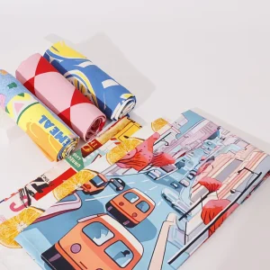 Soft Creped Cotton Tea Towels for Dye Sublimation Printing Design Lightweight Breathable Blank Cloths