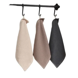 Soft Eco Friendly Antimicrobial Multi Purpose Quick Dry Water Absorbent Cotton Square Honeycomb Dishcloth Towel for Kitchen Use