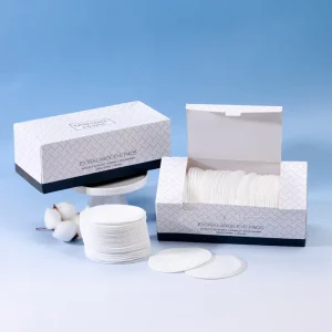 Soft Non-Woven Corner Square Cotton Pads 7*7.5cm Box English Packaging Disposable Facial Cleansing Wipes Makeup Remover