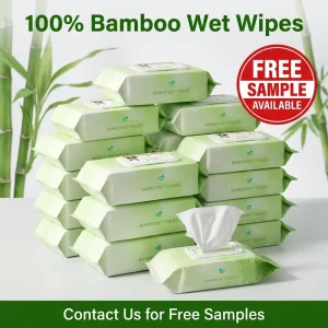 Soft Organic Biodegradable Baby Water Wet Natural Wet Tissue Paper Cleansing Wipes for Babies