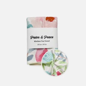 Soft Quick Dry Microfiber Waffle Kitchen Cleaning Towel Hand Towels with Logo Design