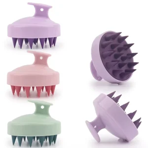 Soft Silicone Body Scrubber with Handle Gentle Exfoliating Bath Brush Tool for Daily Use