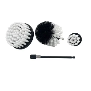 Soft White Cleaning Brush Set for Drill All Purpose Drill Cleaning Brush with Extend Attachment