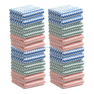 Soft and Non-Abrasive Kitchen Cationic Cloth Reusable and Eco-Friendly Cleaning Rags Dish Washing Towel Microfiber Cleaning Rags