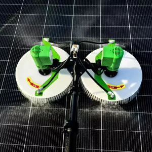 Solar Panel Cleaning Machine Double Head Brush Telescopic Pole Solar Cleaning Tool