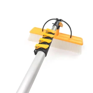 Solar Panel Poles Telescopic Aluminum Handle Durable Handheld Window Cleaning Tool Water Fed Household Cleaning Accessories