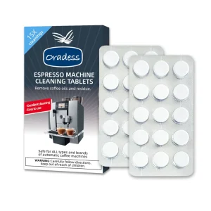 Solid Coffee Machine Cleaner Tablets with Lemon Fragrance for Easy to Use Coffee Ground Buildup Removal