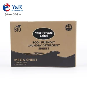 Solid Eco Friendly Biodegradable Laundry Detergent Sheets Plant Based Ingredients Low Foam Multiple Fragrances Low MOQ for Trial