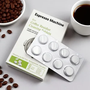 Solid Espresso Machine Cleaner Tablets for Coffee Maker Maintenance with Descaling and Degreasing Action