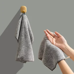 Solid Pure Bamboo Fiber Woven Dish Tea Towels Quick Dry Kitchen Cloth for Home Use