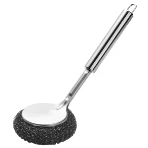 Special Kitchen Stainless Steel Long Handle Cleaning Brush for Pot and Utensil Washing