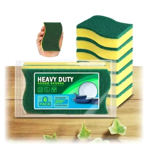 Spifit Eco-Friendly Kitchen Cleaning Sponges Customized Logo Scouring Pads and Scrubbers Dish Washing Sponge