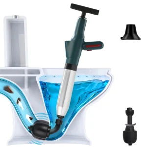 Spiral Stainless Steel Toilet Dredge Pipe Dredger Sewer Speed Block Air Pressure Anti Splash Drain Cleaner Opener Toilet