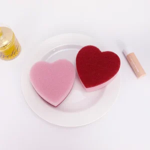 Sponge Heart Shape 3cm Thickness Support Customization Non scratch Kitchen Cleaning Sponge Scouring Pad