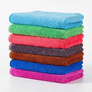 Square All Purpose Microfiber Cloths Highly Absorbent Lint Free Eco Friendly Kitchen Car Detailing Glass Table Wiping