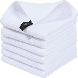 Square Cotton Kitchen Towel Waffle Weave Absorbent Tea Towel Dish Towel Cleaning Cloths Toallas De Cocina
