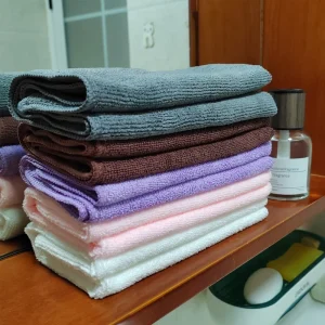 Square Hotel Kitchen White Microfiber Towel Dish Towel White Flour Sack Kitchen Towels Bulk