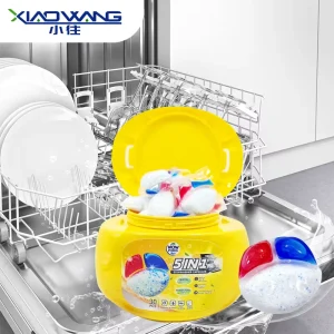 Stain Removal Disposable Feature Dishwashing Pods Solid Gel 5 in 1 Dish Washer Powder Detergent Capsules