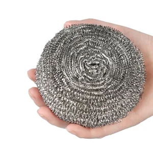 Stainless Steel Scrubber Steel Wool for Scouring Stubborn Messes From Pots and Pans Stoves Broiler Racks Grills and More