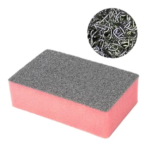 Stainless Steel Sponge Scrubber Steel Wool Heavy Duty Non Scratch Sustainable Glass Porcelain Cleaning Dish Pot Scouring Pad