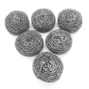 Stainless Steel Sponges Scrubbing Scouring Pad Steel Wool Scrubber for Kitchens Bathroom and More