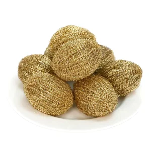 Stainless Steel Wool Ball Metal Wire Sponge Heavy Duty Kitchen Scouring Pad Dish Washing Cleaning Sponge for Pots Pans Stove