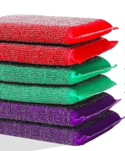 Steel Scour Pads Stainless Steel Scouring Pads Dish Scrubbers Dish Sponge Kitchen Sponge Steel Scrub Sponge for Kitchen