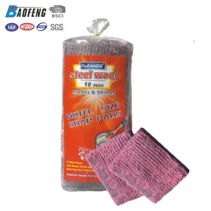 Steel Wool Cleaning Pads Soap Polishing Standard Brand for and Scouring Pots Pans