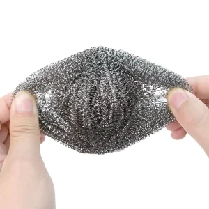 Steel Wool Custom 304 Stainless Steel Wool Scrubber Kitchen Cleaning Scouring Pads Factory Direct
