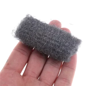 Steel Wool Scrubber Sponges for Dirt Grease Grime Kitchen Bathroom Steel Wool Cleaning Pads Pan Dish Cleaner Galvanized Scrubber
