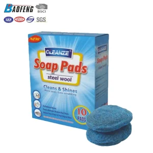 Steel Wool Soap Scrubber Stainless Steel Scouring Pad Cleaning Brushes Supplies