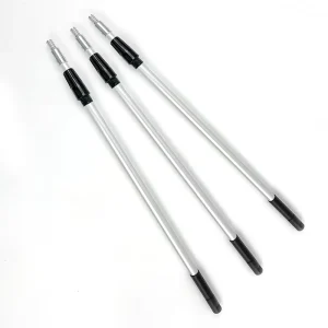 Strong Durable Aluminum Telescopic Cleaning Tool Handle Fiberglass Extension Pole Multi Product Interface Metal Rod