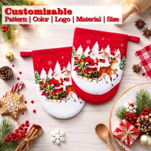 Strong Hold Silicone MINI Baking Gloves Mitts Set Thick Grip Cotton Lining Dishwasher Safe Eco-Friendly Professional Chef OVEN